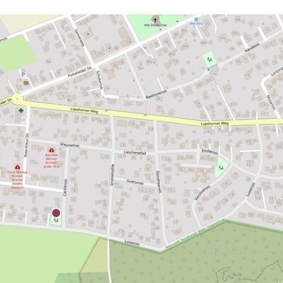 Bild vergrößern: Karte Spielplatz Cäcilienstraße/ Elisabethstraße