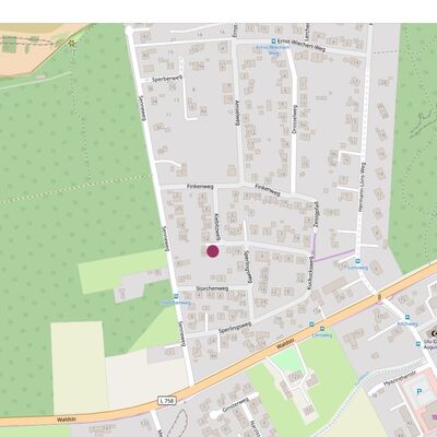 Bild vergrößern: Karte vom Spielplatz am Kiebitzweg